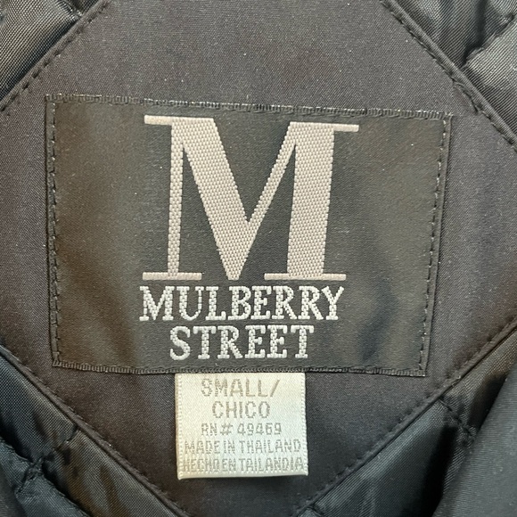 Black Front Zipper Lined Jacket with Cap Size Small - Picture 4 of 15